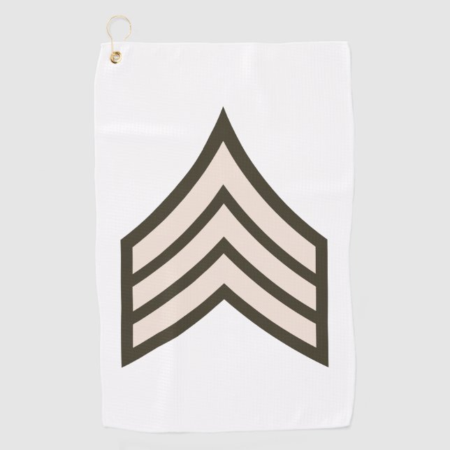 Serviette De Golf Sergent d'armée (Devant)