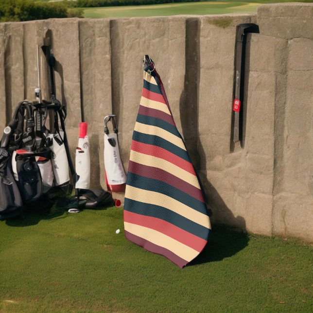 Serviette De Golf Seventies Stripes (Golf towel)