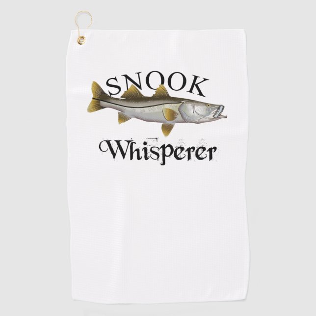 Serviette De Golf Snook Whisperer Light Fishing Towne (Devant)