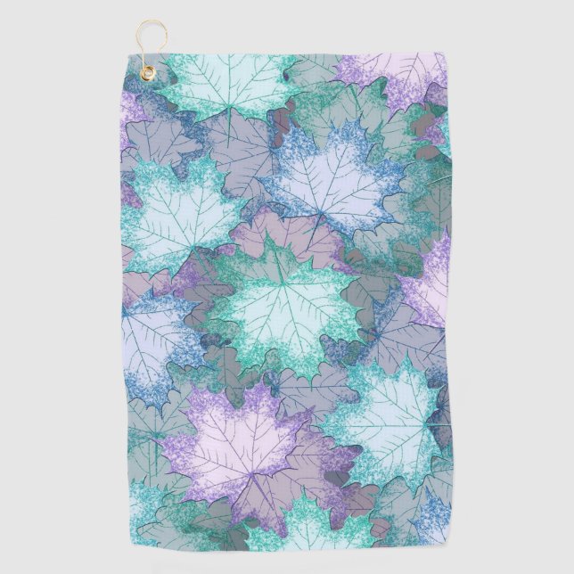 Serviette De Golf Soft Pastel Feuilles (Devant)