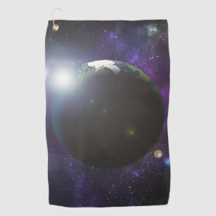 Serviette De Golf Soleil brillant et terre