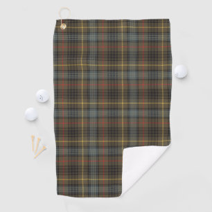 Serviette De Golf Stewart Chasse Patiné Tartan Plaid Motif