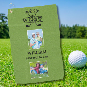 Serviette De Golf Style 2 Photo Meilleur Papa Par Par