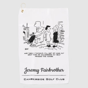 Serviette De Golf Style cheveux longs en raison de l'absence de coup