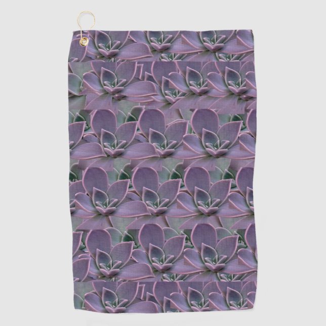 Serviette De Golf Succulente Violette  (Devant)