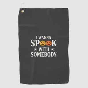 Serviette De Golf SVG Citrouille Araignée Épouvante Halloween