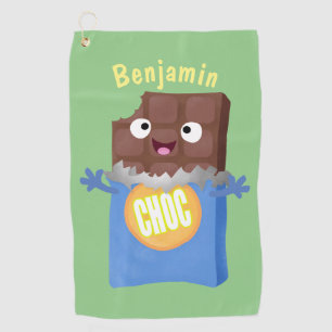 Serviette De Golf Sympa chocolat chocolat bonbon bar personnage de d