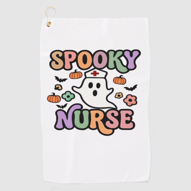Serviette De Golf T-shirt déplaisant Nurse Classic (Devant)