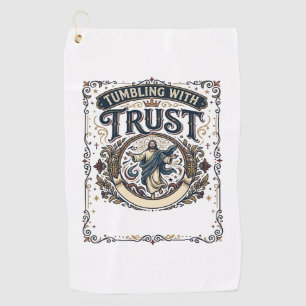 Serviette De Golf T-shirt graphique de gymnastique Jésus Acclamation