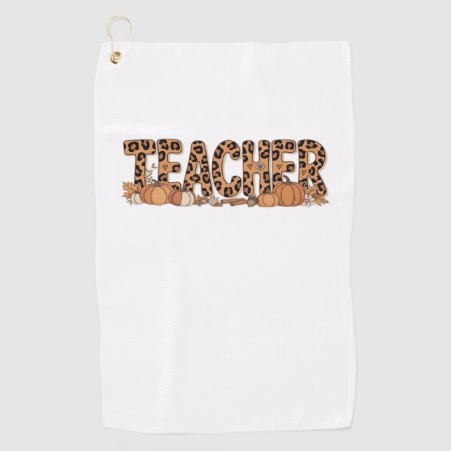 Serviette De Golf T-shirt trop grand pour l'enseignant (Devant)