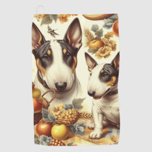 Serviette De Golf Tableau vintage Bull Terrier