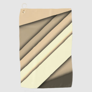 Serviette De Golf Tan monochrome moderne