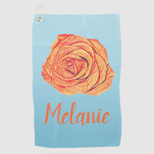 Serviette De Golf Tangérine tropicale