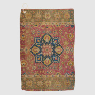 Serviette De Golf Tapis persan asiatique Kashan en or rouge