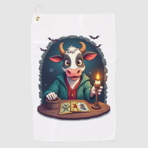 Serviette De Golf Tarot de vache de terreur