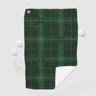 Serviette De Golf Tartan Clan Walsh Plaid Green Check Motif