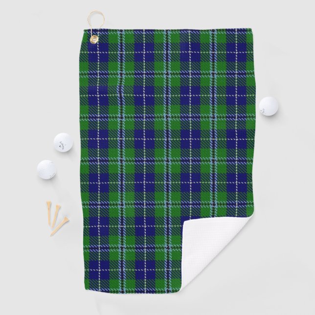 Serviette De Golf Tartan d'écossais de Douglas de clan (En situation)