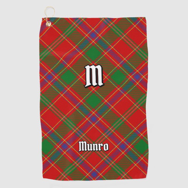 Serviette De Golf Tartan du clan Munro (Devant)