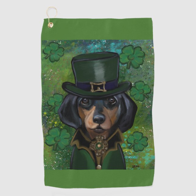 Serviette De Golf Teckel  (Devant)