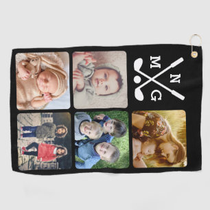 Serviette De Golf Téléchargez votre nom photo monogrammed