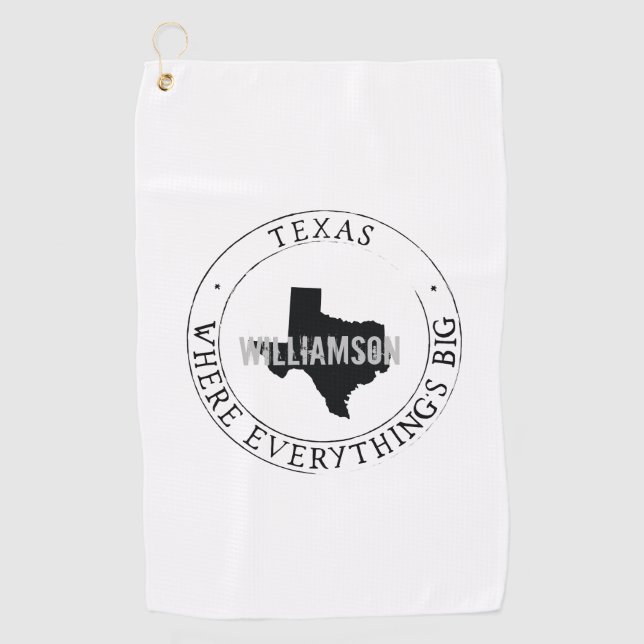 Serviette De Golf Texas Golf Towel State Personnalisé (Devant)