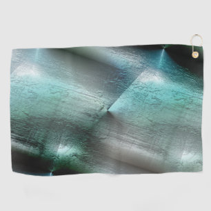 Serviette De Golf Texture rocheuse gris cyan souple avec détails num