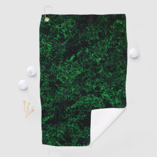 Serviette De Golf Texture vert foncé, éponge détruite ou corrodée