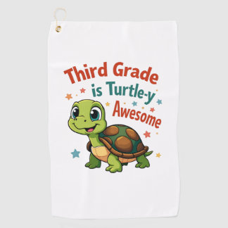 Serviette De Golf Third grade Turtle-y Awesome 3rd Grade Back to Sch