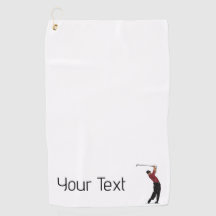 Tiger Woods Logo Golf Club Serviette