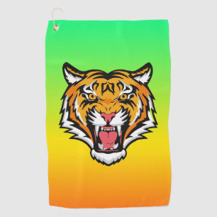 Serviette De Golf Tigre torche tête-25818