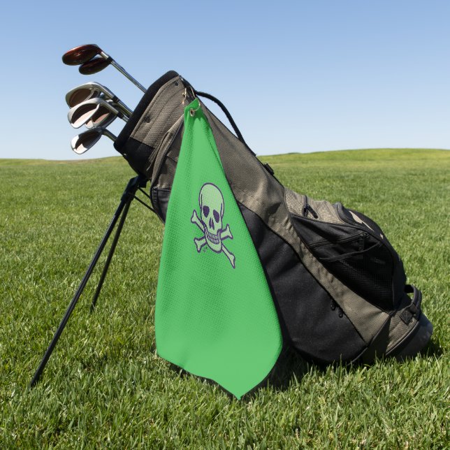 Serviette De Golf Torchon vert crâne (Vert)