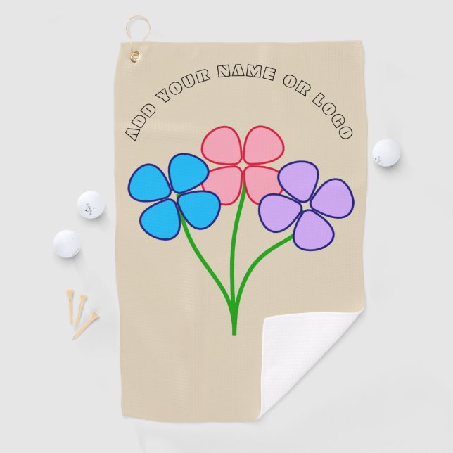 SERVIETTE DE GOLF TOUR DE GOLF POUR FEMMES LOGO PERSONNALISÉ (En situation)