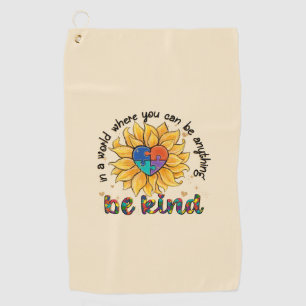 Serviette De Golf Tournesol autiste