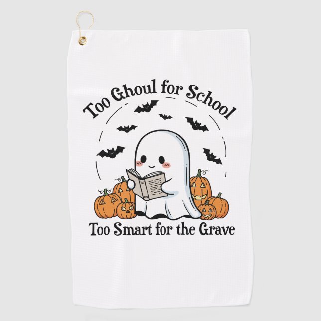 Serviette De Golf Trick ou Treat Halloween (Devant)
