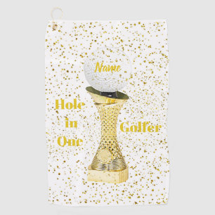 Serviette De Golf Trou en un golfeur