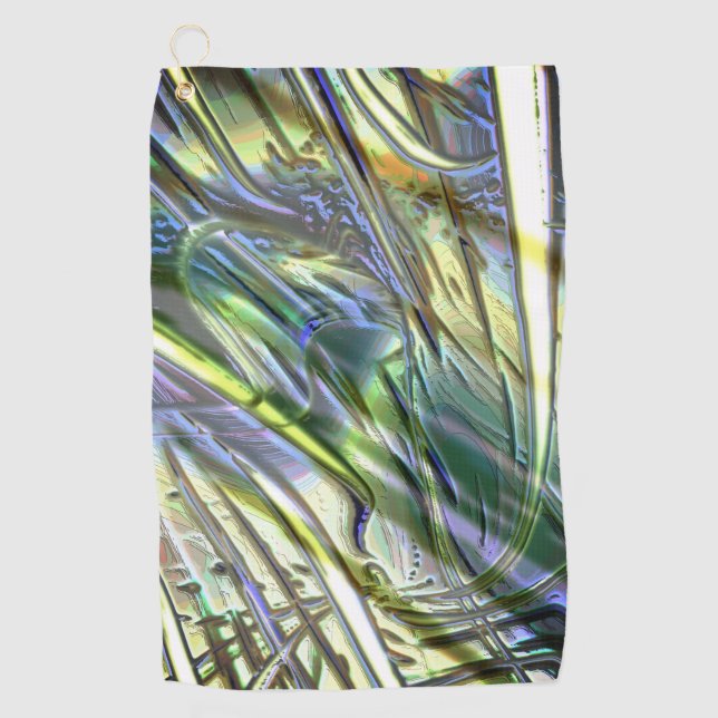 Serviette De Golf Trucs en bambou, vert nacré doux (Devant)