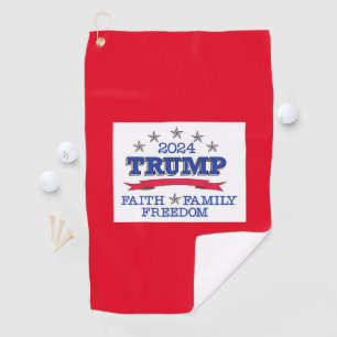 Serviette De Golf Trump 2024 Foi Liberté familiale