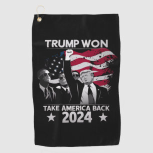 Serviette De Golf Trump a encore gagné, reprenons l'Amérique 2024