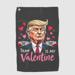Serviette De Golf Trump est le président de la Saint Valentin