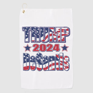 Serviette De Golf Trump et DeSantis 2024