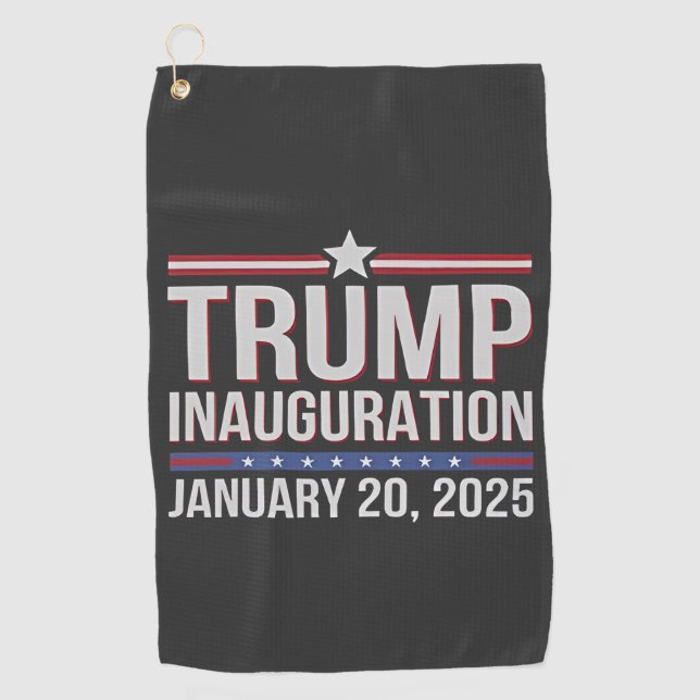 Serviette De Golf Trump inauguration Day January 2025 President  (Devant)