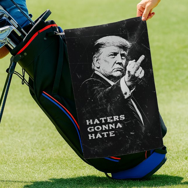 Serviette De Golf Trump Middle Finger 2026 Meme Funny (Créateur téléchargé)