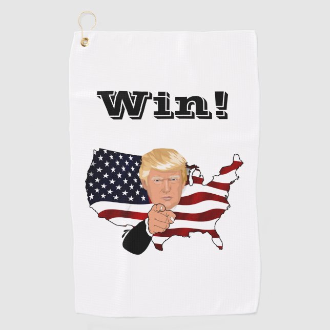 Serviette De Golf TRUMP Win! (Devant)