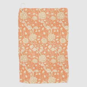 Serviette De Golf Tulipe sauvage de William Morris, motif floral vin