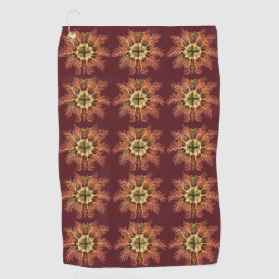 Serviette De Golf Tuniqué marin Ernst Haeckel Vie en mer Rouge Art