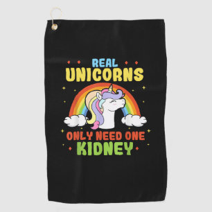 Serviette De Golf Un Véritable Unicorne N'A Besoin Que D'Un Donneur 