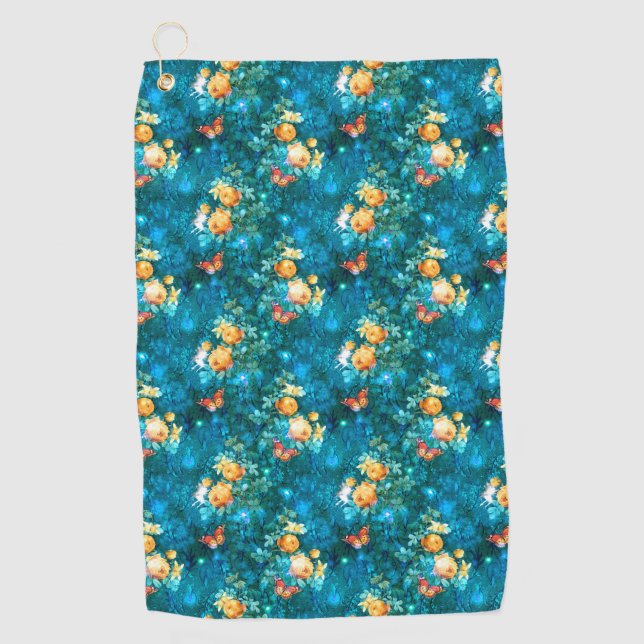 Serviette De Golf Une fée dans le jardin Série Design 11 (Devant)