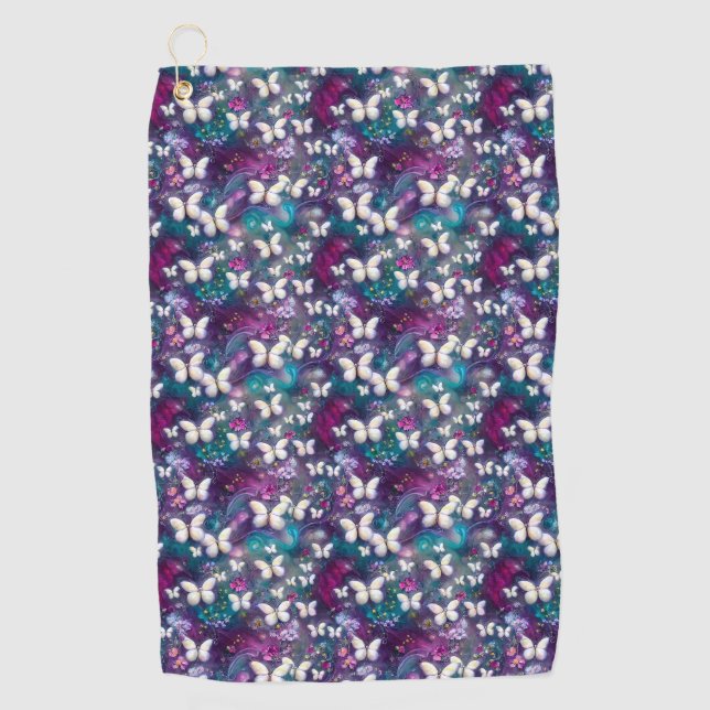 Serviette De Golf Une série mystique de papillons 5 (Devant)