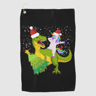 Serviette De Golf unicorne équitation dinosaure arbre Trex dabbing C
