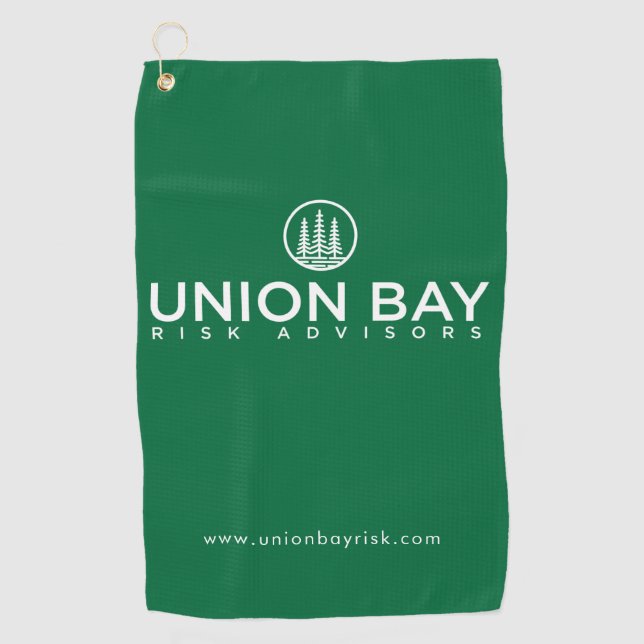 Serviette De Golf Union Bay Risk Advisers Golf Towel - Vert (Devant)